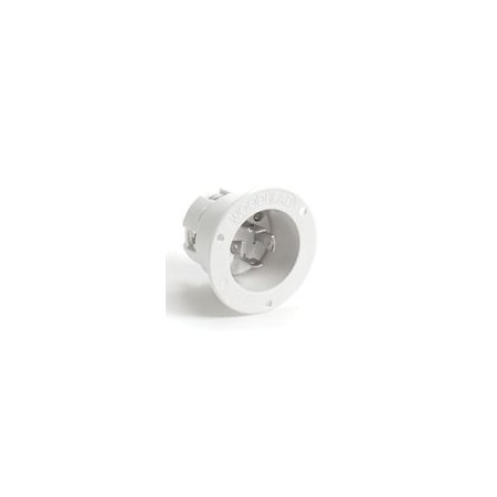 Woodhead Locking Inlet, L15-30R, 30 A, 250V AC, Three Phase, 3 Pole, Flush Mount, Screw Terminals 2875MB